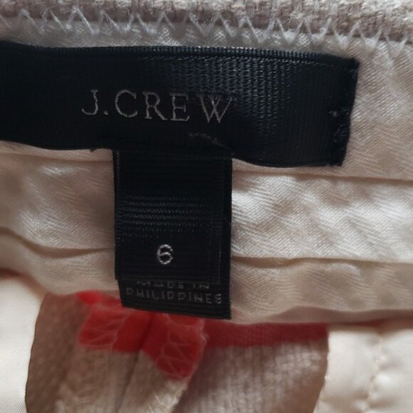 J Crew Womens Shorts Size 6 Jacquard Basket Weave Multicolor Striped Nautical - Picture 5 of 6